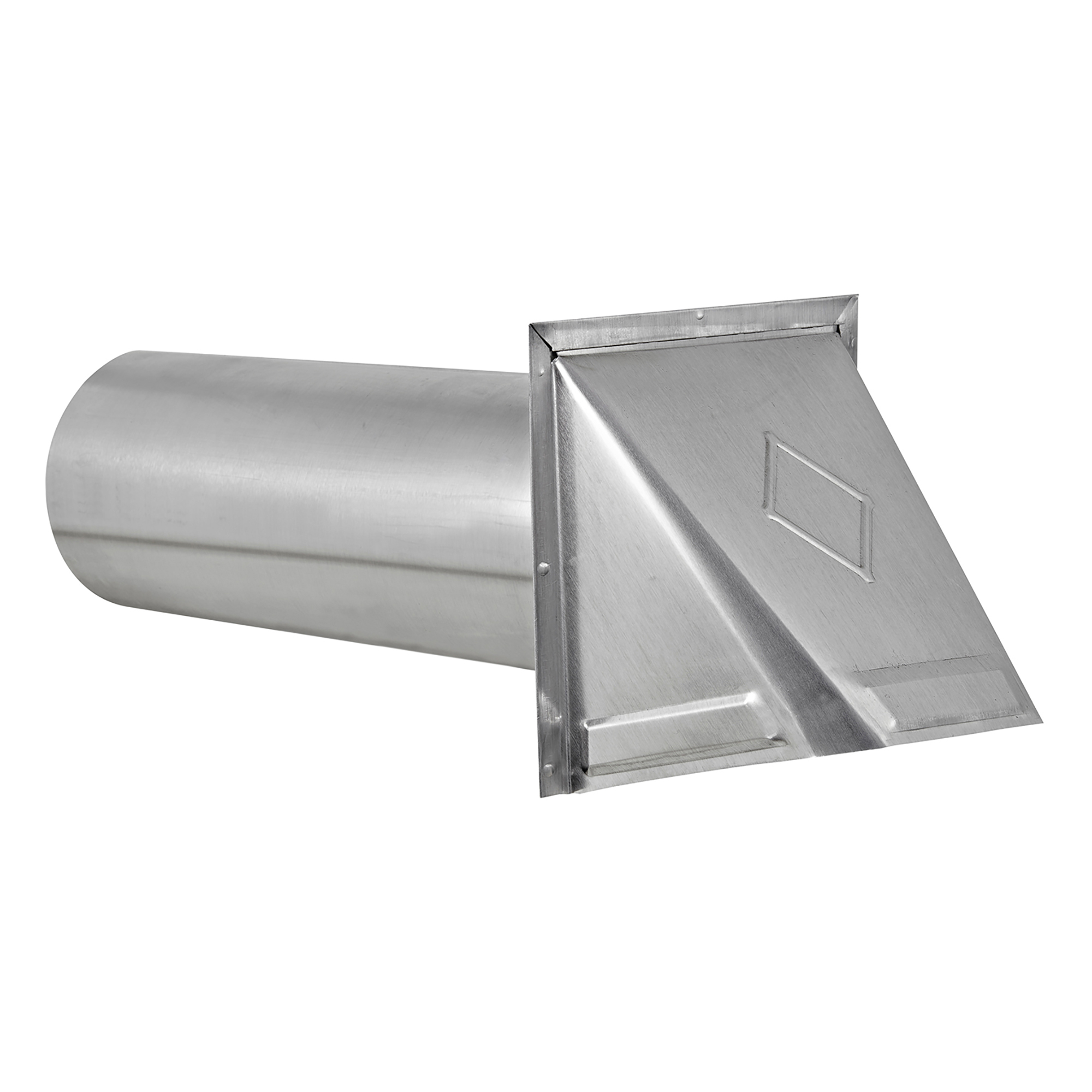 Lambro 4in. Galvanized Steel Fresh Air Intake Vent — 11in. Pipe, Wire-Mesh Screen, No Damper, Model# 34400GNDMS
